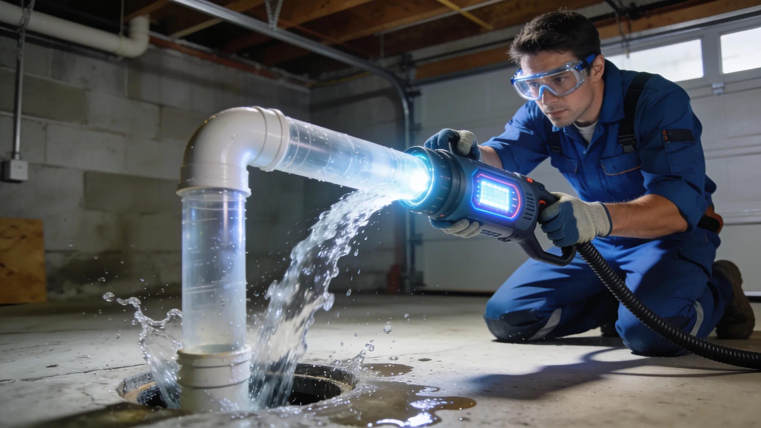 Emergency drain cleaning services for clogged sewer lines